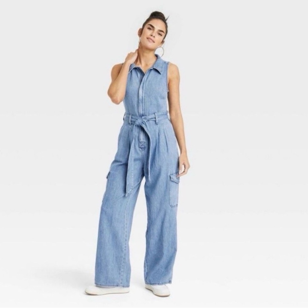 Universal Thread Denim Cargo Jumpsuit